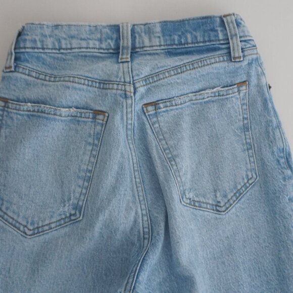 Abercrombie & Fitch 90's Straight Ultra High Rise Curve Love Light Wash Denim 25 - Picture 14 of 15